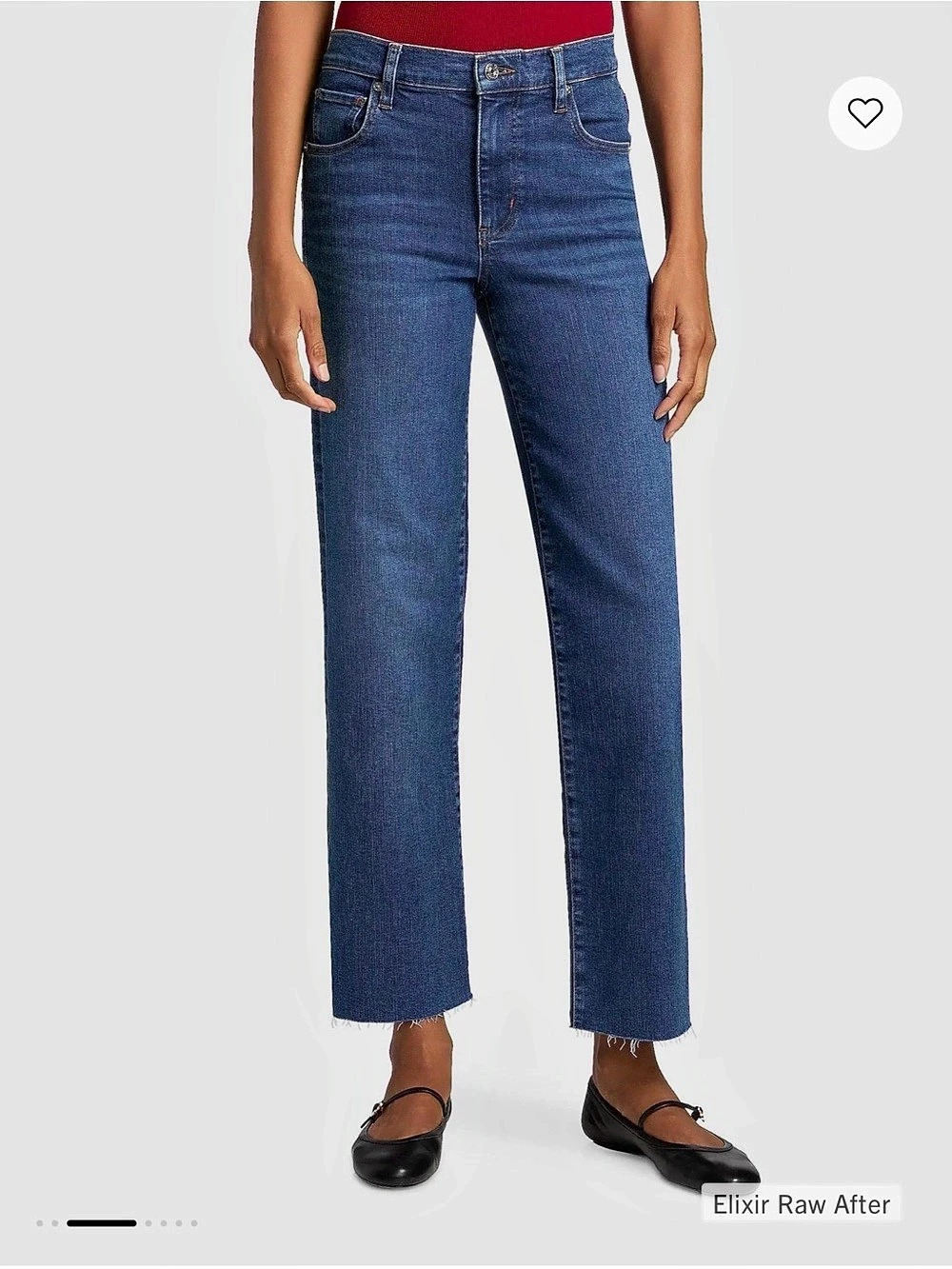 FRAME The Mellow Wide Leg Jeans in Blue Waist 25 New without Tags - Elixir Raw A